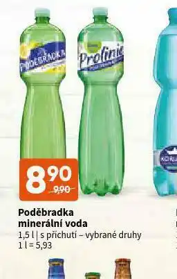 Terno Poděbradka minerální voda nabídka