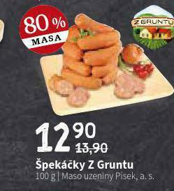 Terno Špekáčky z gruntu nabídka