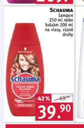Rossmann Schauma šampon, balzám nabídka