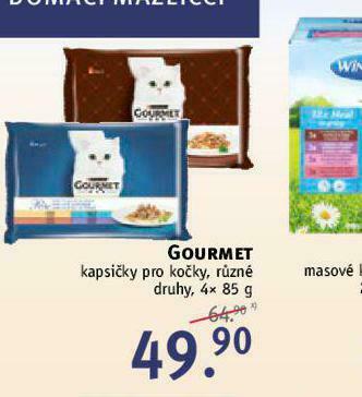 Rossmann Gourmet kapsičky pro kočky nabídka