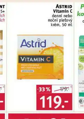 Rossmann Astrid vitamin c krém nabídka