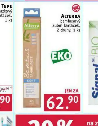 Rossmann Altera bambusový zubní kartáček nabídka