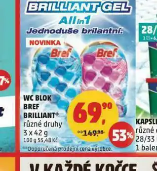 Bref wc blok brillant