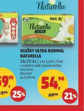 Penny Market Naturella ultra normal vložky nabídka