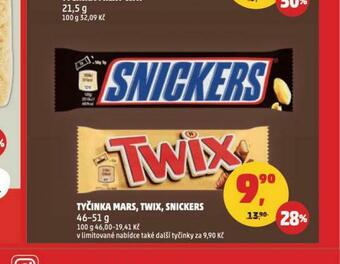 Penny Market Tyčinka mars, twix, snickers nabídka