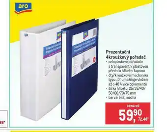 Makro Prezentační 4kroužkový pořadač nabídka
