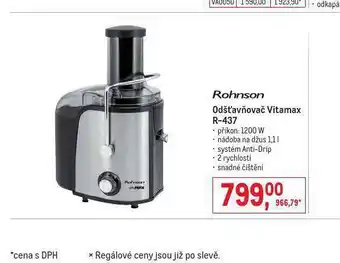 Makro Odšťanovač vitamax rohnson nabídka
