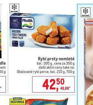 Makro Rybí prsty nemleté nabídka
