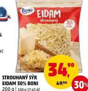 Penny Market Strouhaný sýr eidam 30% boni, 200 g nabídka
