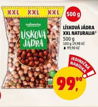Penny Market Lísková jádra xxl naturalia, 500 g nabídka