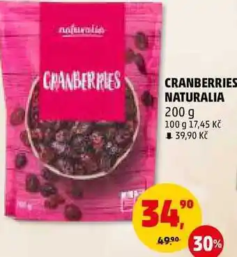 Penny Market Cranberries naturalia, 200 g nabídka