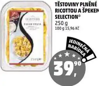 Těstoviny plněné ricottou a špekem selection, 250 g
