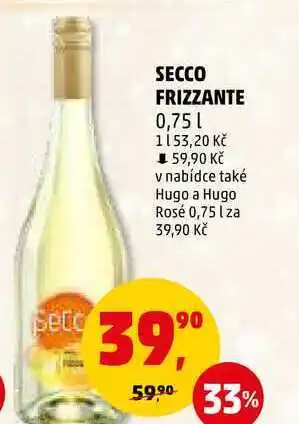 Penny Market Secco frizzante, 0,75 l nabídka