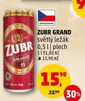 Penny Market Zubr grand 11, 0,5l nabídka