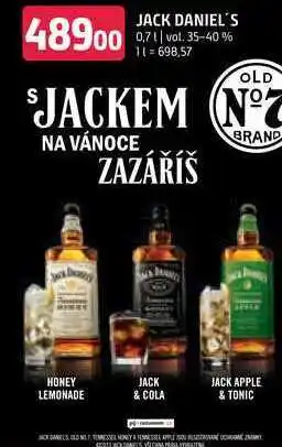 Terno Jack daniel's 0,7 l nabídka