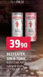 Terno Beefeater gin & tonic 0,25 l nabídka