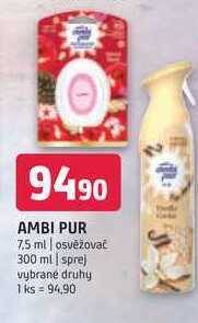 Terno Ambi pur 7,5 ml | osvěžovač 300 ml | sprej nabídka
