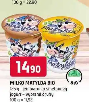Terno Milko matylda bio 125 g nabídka