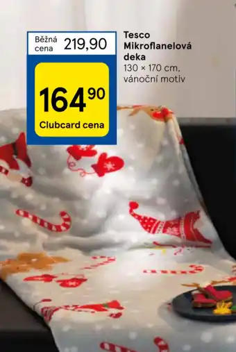Tesco Mikroflanelová deka