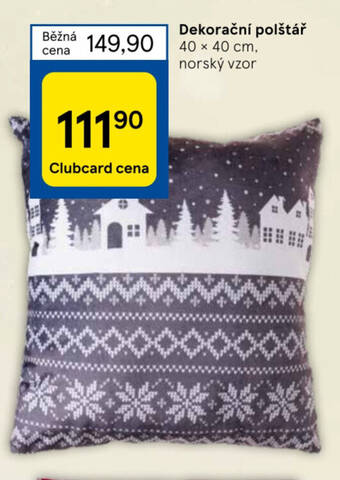 Tesco Dekorační polštář nabídka