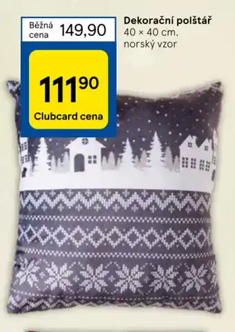 Tesco Dekorační polštář nabídka