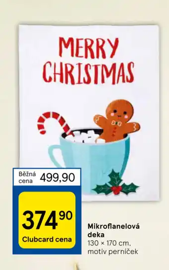 Tesco Mikroflanelová deka nabídka