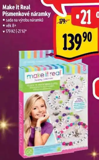 Albert Make it real písmenkové náramky nabídka