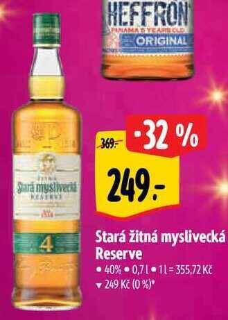 Albert Stará žitná myslivecká reserve 40% 0,7 l nabídka