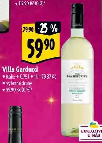 Albert Villa garducci 0,75 l nabídka
