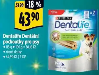 Albert Dentalife dentální pochoutky pro psy 115 g nabídka