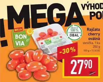 Billa Rajčata cherry oválná vanička, 1 ks 250 g nabídka