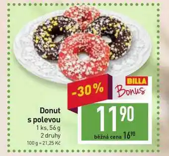Billa Donut s polevou 1 ks, 56 g nabídka