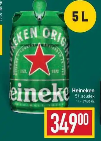 Billa Heineken 5 l, soudek nabídka
