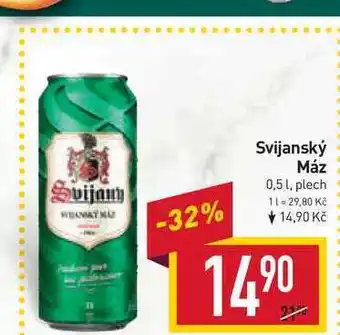 Billa Svijanský máz 0,5l (plechovka) nabídka