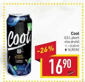 Billa Cool 0,5 l, plech nabídka