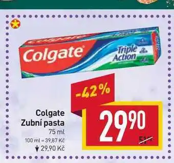 Billa Colgate zubní pasta 75 ml nabídka
