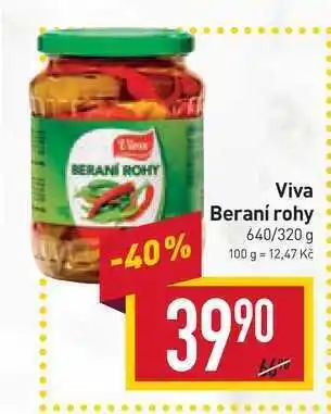 Billa Viva beraní rohy 640/320 g nabídka