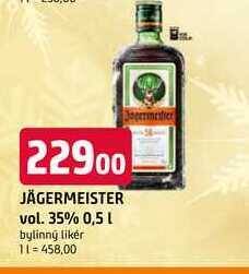 Trefa Jägermeister 500ml nabídka