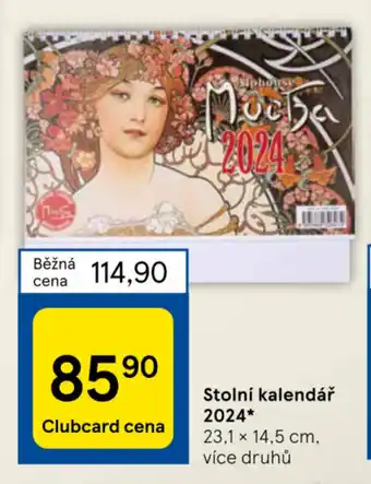 Tesco Stolní kalendář 2024 nabídka