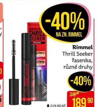 Teta Rimmel thrill seeker řasenka, různé druhy nabídka