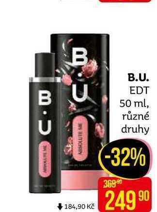 Teta B.u. toaletní voda 50ml, vybrané druhy nabídka