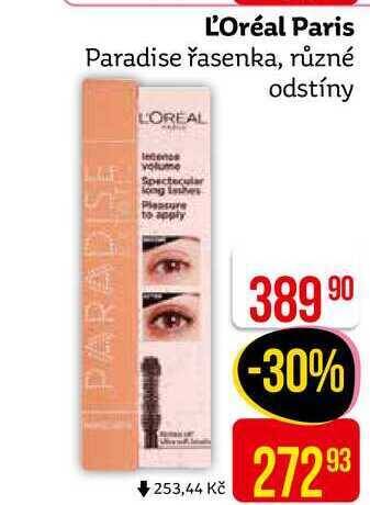 Teta Ľ'oréal paris paradise řasenka nabídka
