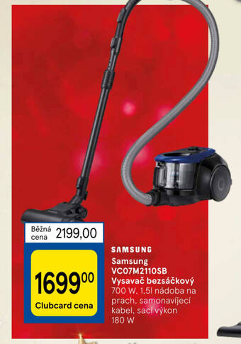 Tesco Samsung VC07M2110SB Vysavač bezsáčkový nabídka