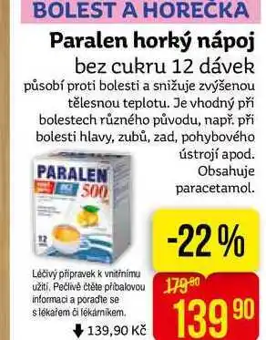 Teta Paralen horký nápoj bez cukru 12 dávek nabídka