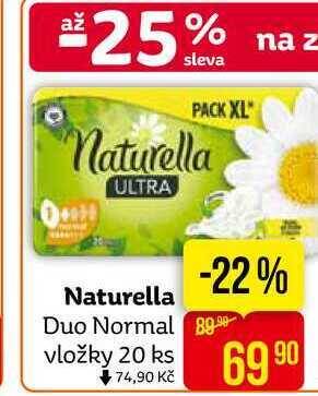 Teta Naturella duo normal vložky 20 ks nabídka