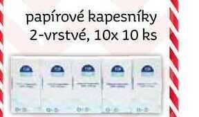 Teta Tip line papírové kapesníky 2-vrstvé, 10x 10 ks nabídka
