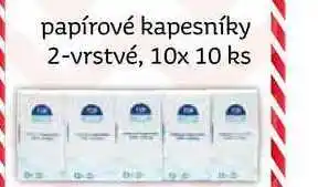 Tip line papírové kapesníky 2-vrstvé, 10x 10 ks