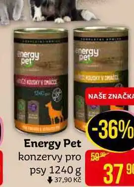 Teta Energy pet konzervy pro psy 1240g nabídka