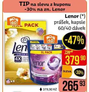 Teta Lenor prací kapsle 40 dávek, vybrané druhy nabídka