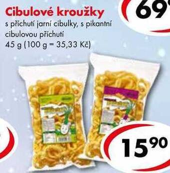 CBA Cibulové kroužky, 45 g nabídka